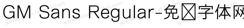 GM Sans Regular字体转换
